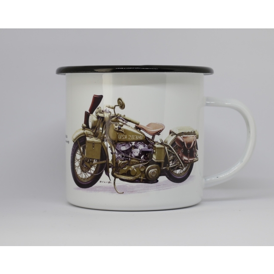 Harley-Davidson WLA  Kubek emaliowany 270ml