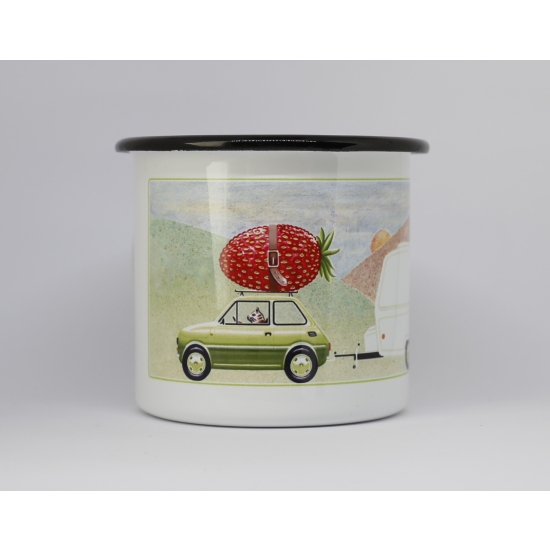 Polski Fiat 126p Kubek emaliowany 270ml