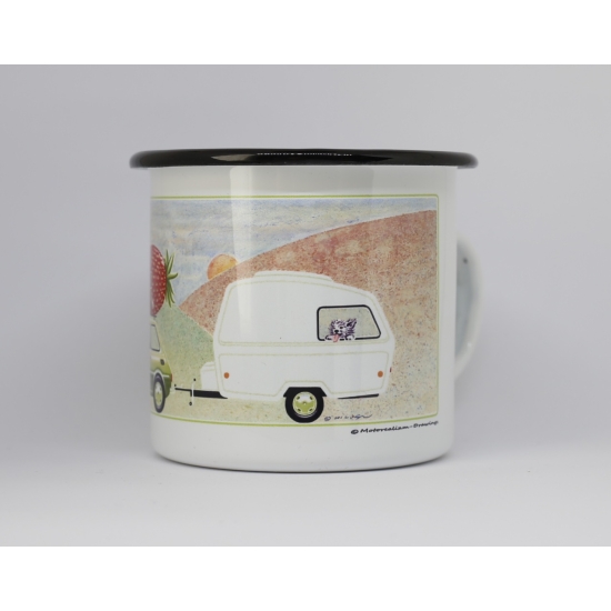 Polski Fiat 126p Kubek emaliowany 270ml