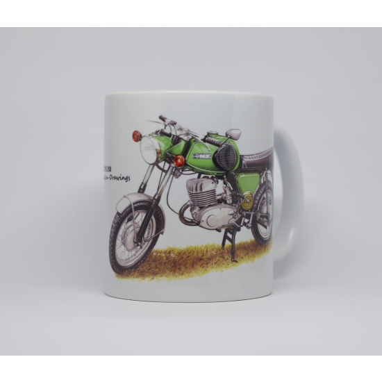 MZ TS 250 wybierz kolor kubka i motocykla Prosty 330ml