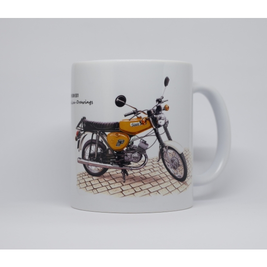 Simson S51 wybierz kolor kubka i motocykla Prosty 330ml