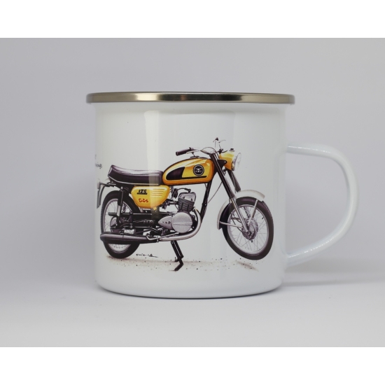 WSK 125 Gil wybierz kolor motocykla Kubek emaliowany 270ml