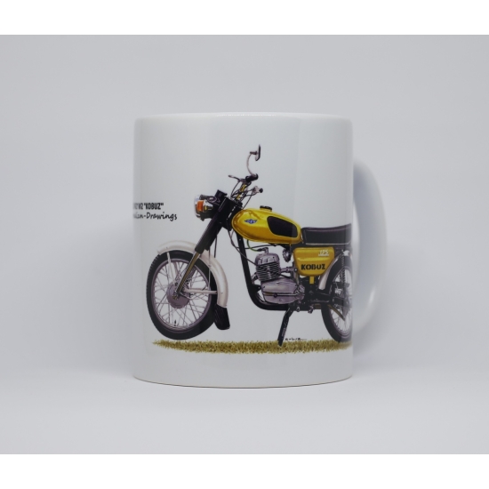 WSK 175 Kobuz wybierz kolor kubka i motocykla Prosty 330ml