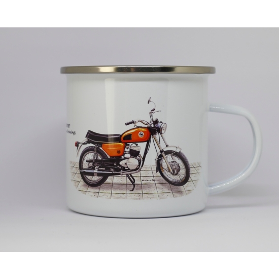 WSK 125 Kos wybierz kolor motocykla Kubek emaliowany 270ml